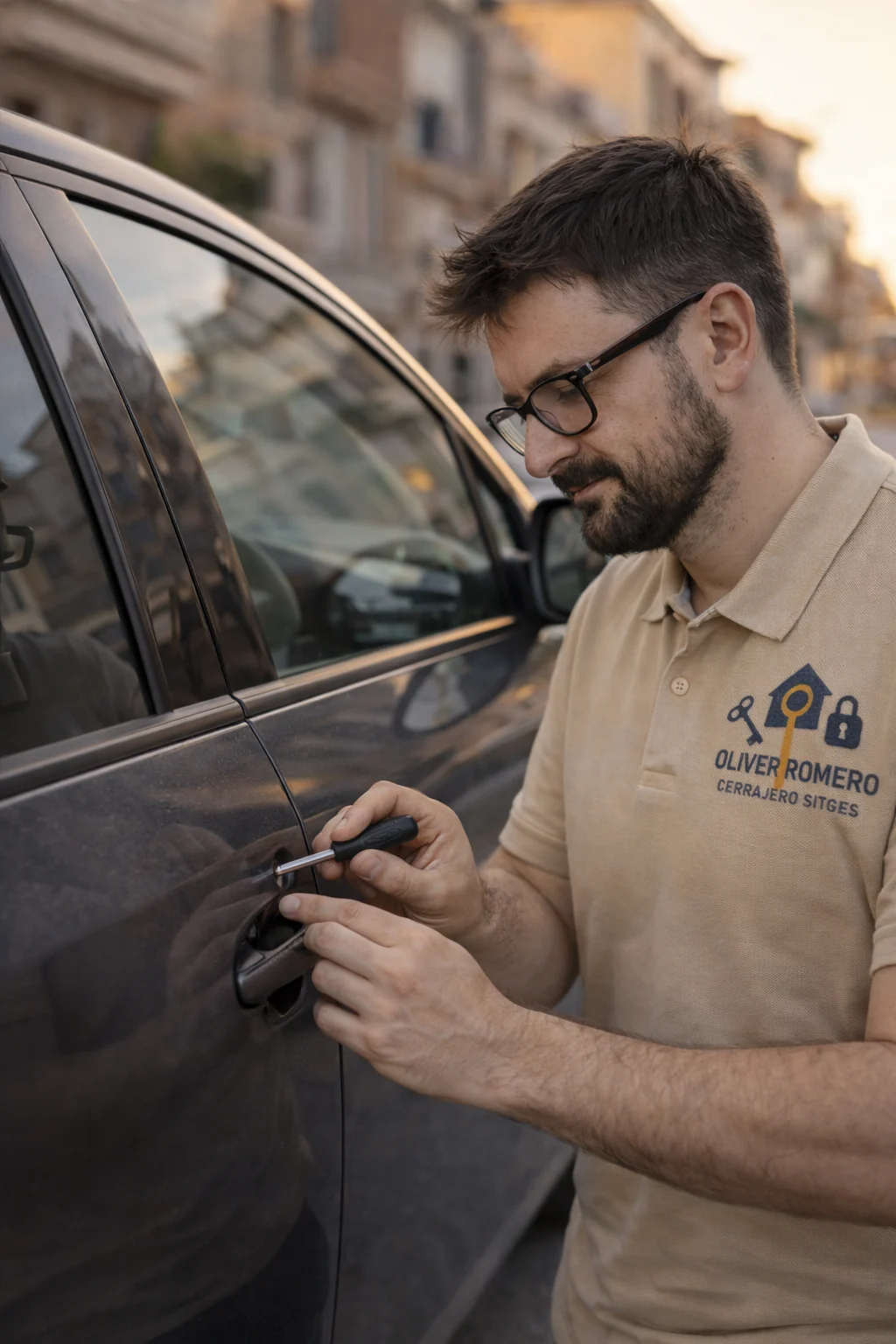 Vehiculo de Oliver Romero Cerrajero Sitges